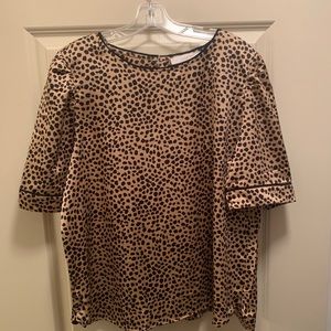 LOFT Silky Spotted Top
